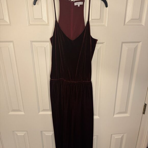 1.State The Nomad Rich Red Velvet Romper Women’s Size Small Christmas Holidays - Picture 2 of 9